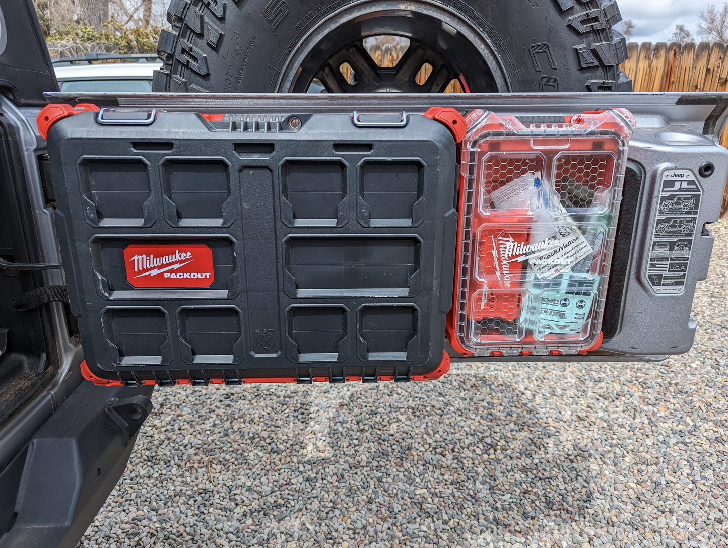 Tailgate PACKOUT mount for Jeep Wrangler JL